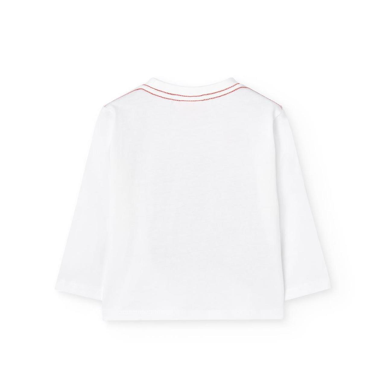 Μπλούζα μακό αγόρι Boboli-312040-1111-White φωτογραφία