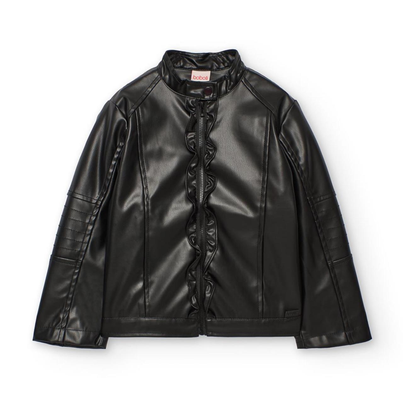 BOBOLI Μπουφάν συνθετικό δέρμα κορίτσι Boboli-722236-890-Black