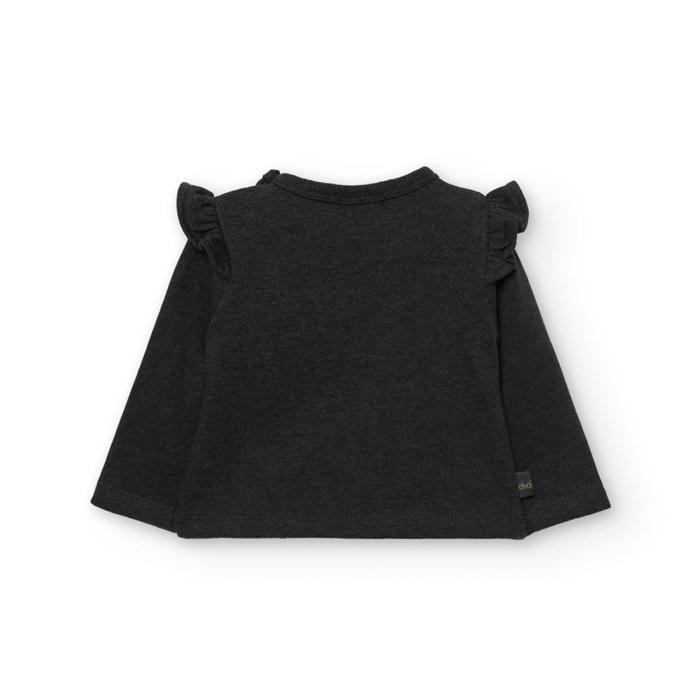 Σετ μπεμπέ φούτερ κορίτσι Boboli-122049-8124-Anthracite