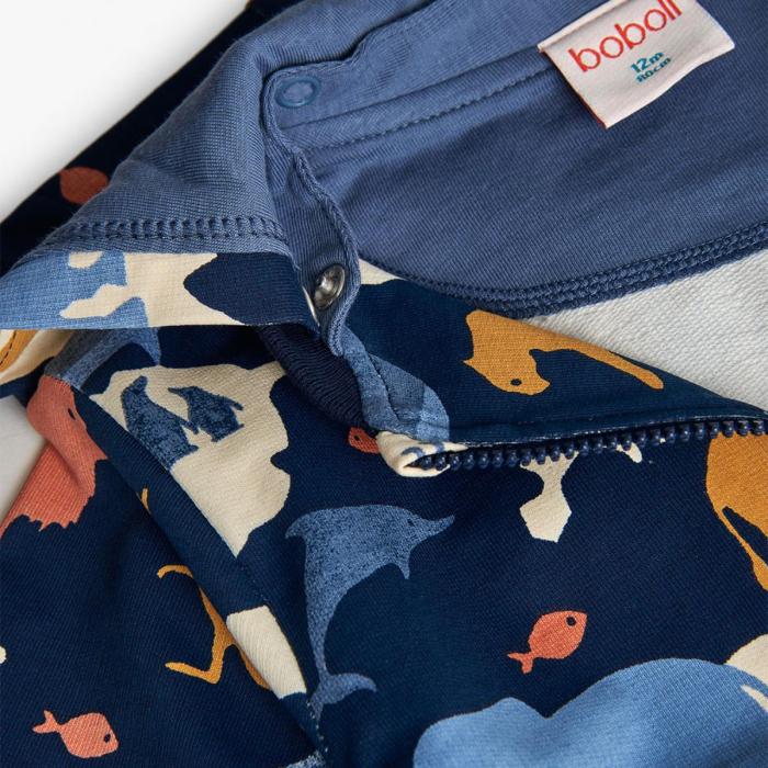 Ζακέτα φούτερ αγόρι Boboli-302151-9718-Navy