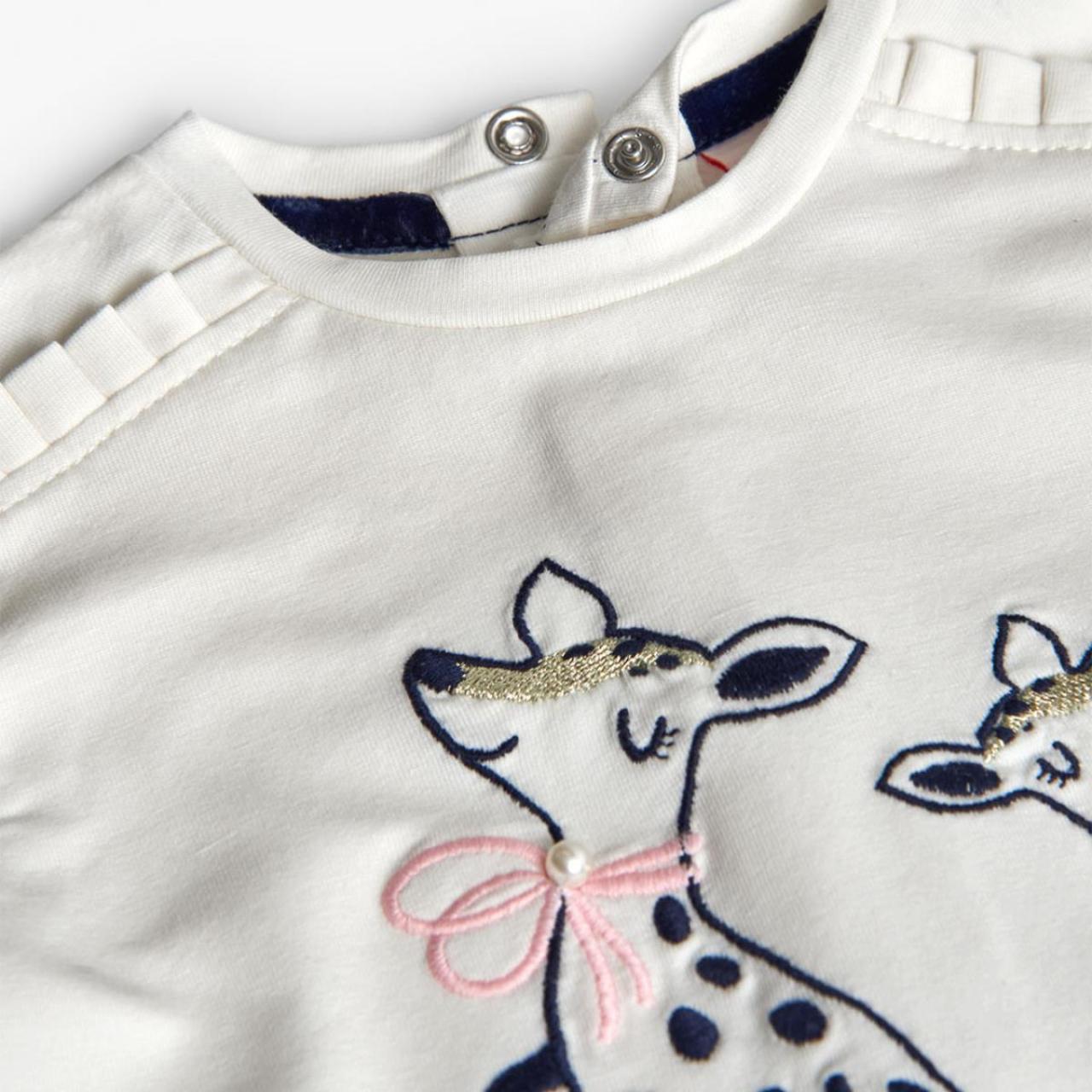 Μπλούζα μακό κορίτσι Boboli-702313-1111-White φωτογραφία