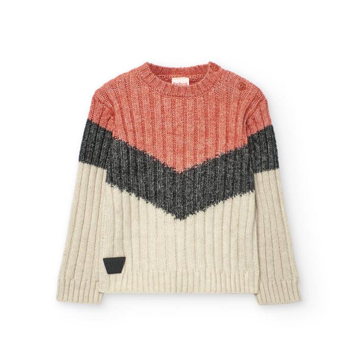 Μπλούζα πλεκτή αγόρι Boboli-312084-5169-Beige