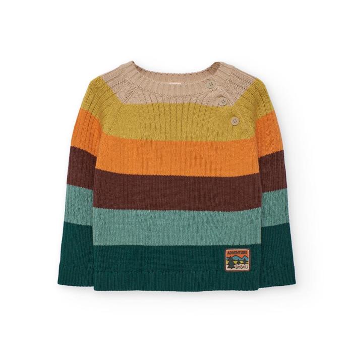 Μπλούζα πλεκτή αγόρι Boboli-332097-7441-Multicolor