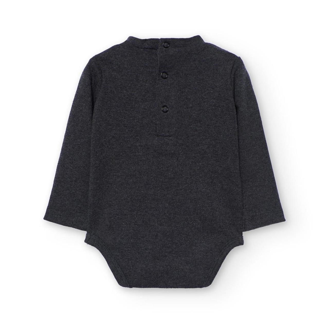 Σαλοπέτα σετ μπεμπέ αγόρι Boboli-122139-9689-Anthracite φωτογραφία