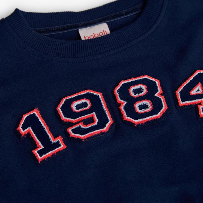Μπλούζα φούτερ κορίτσι Boboli-412119-2440-Navy