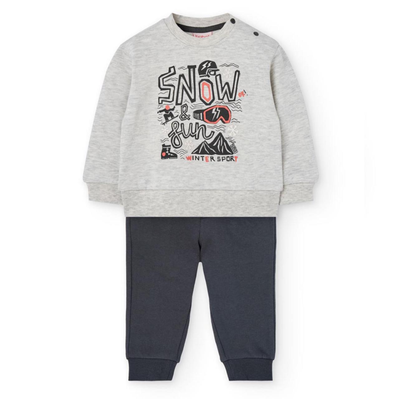 BOBOLI Σετ φόρμα φούτερ αγόρι Boboli-312129-7359-Grey