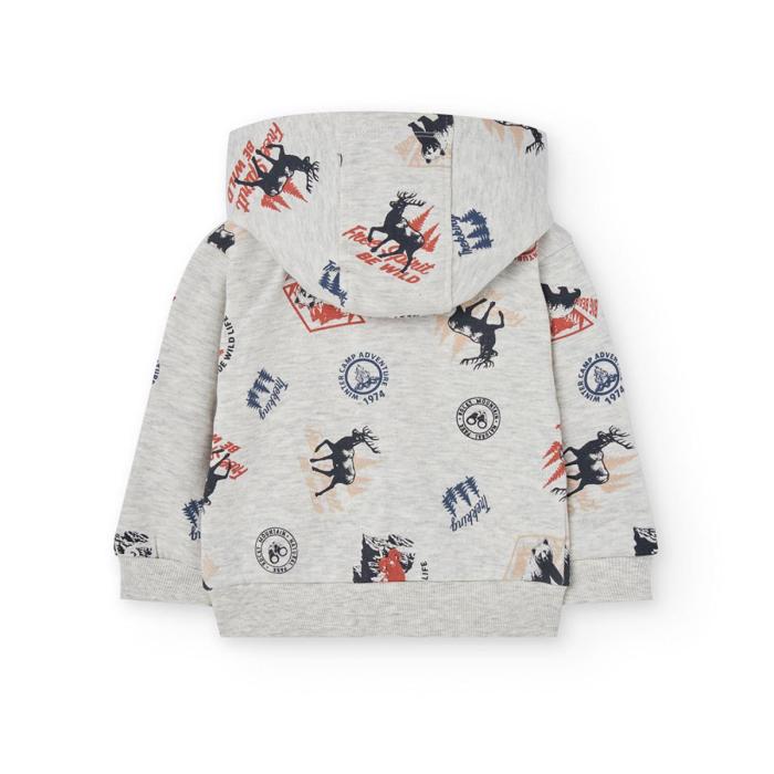 Ζακέτα φούτερ αγόρι Boboli-312107-9722-Grey