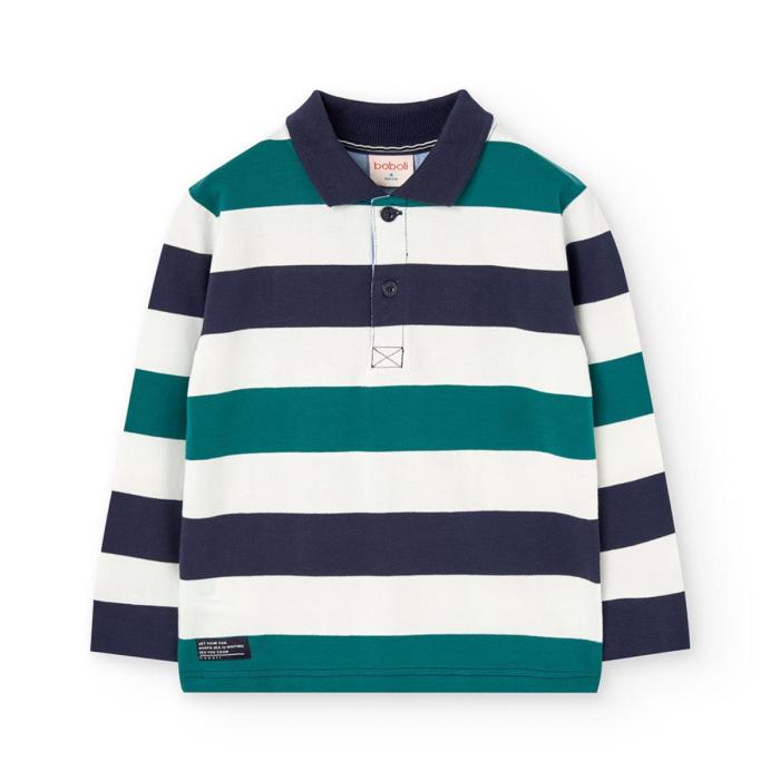 Μπλούζα πόλο πικέ αγόρι Boboli-502007-9710-Multicolor
