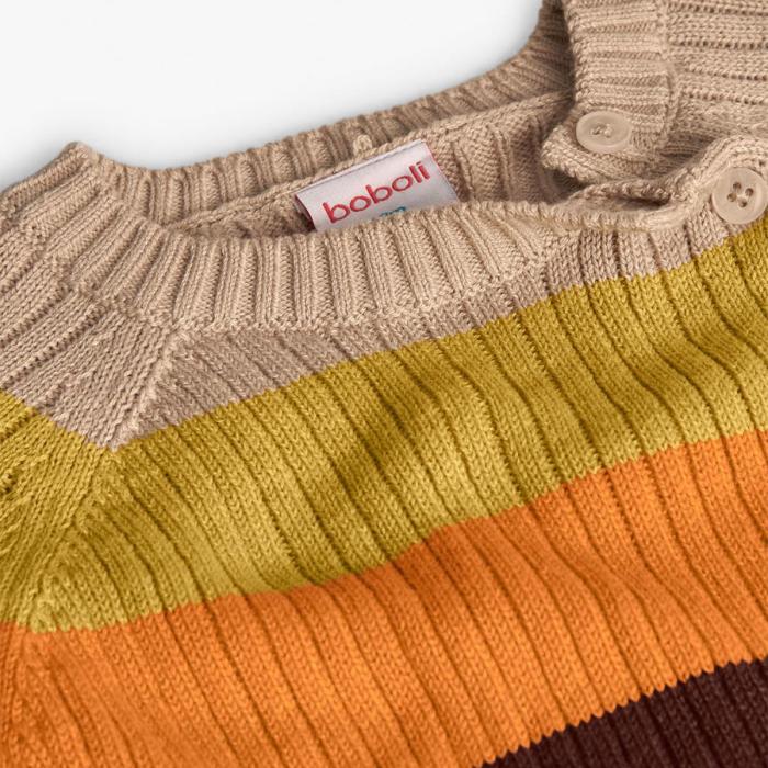Μπλούζα πλεκτή αγόρι Boboli-332097-7441-Multicolor