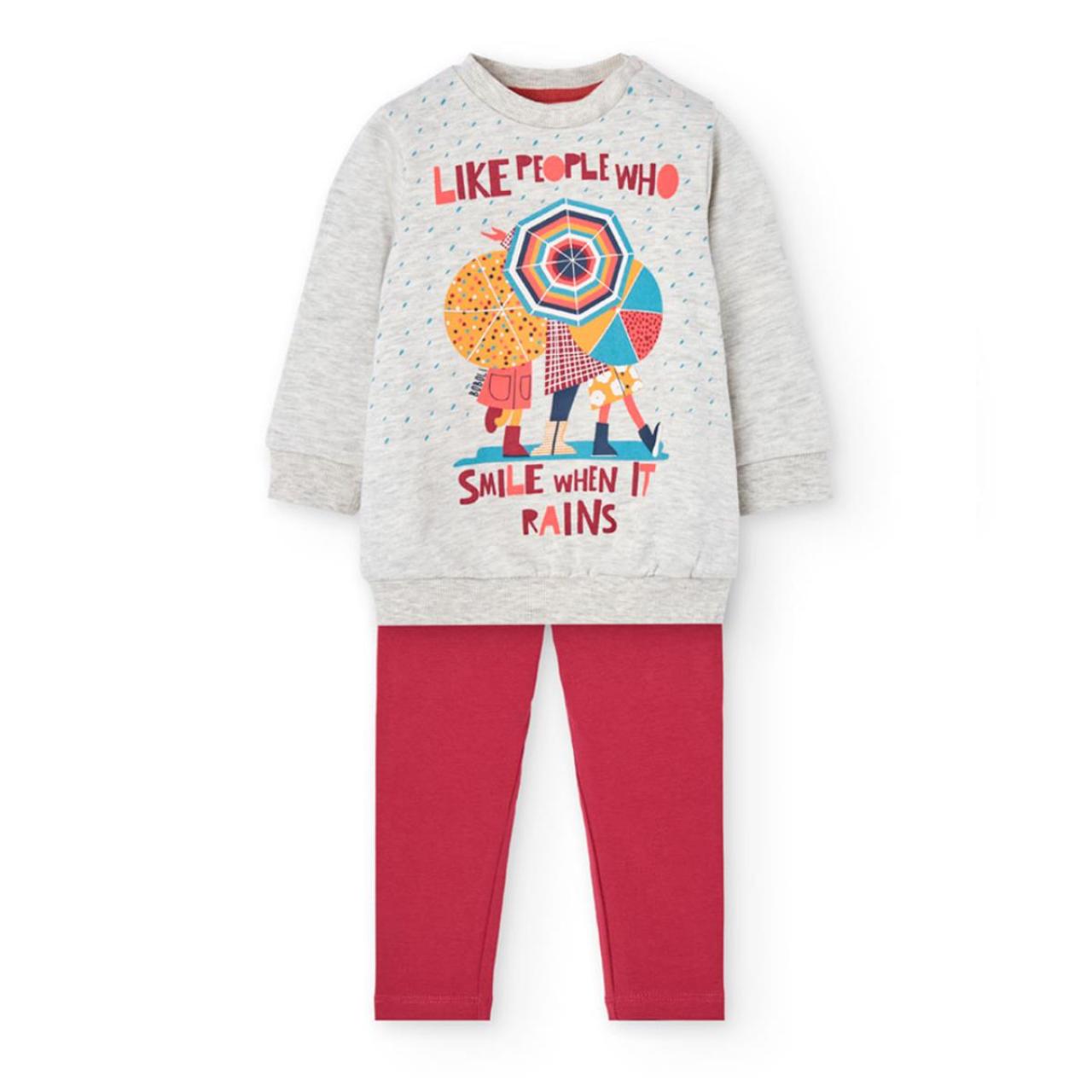 BOBOLI Σετ φόρμα φούτερ κορίτσι Boboli-242110-7359-Grey