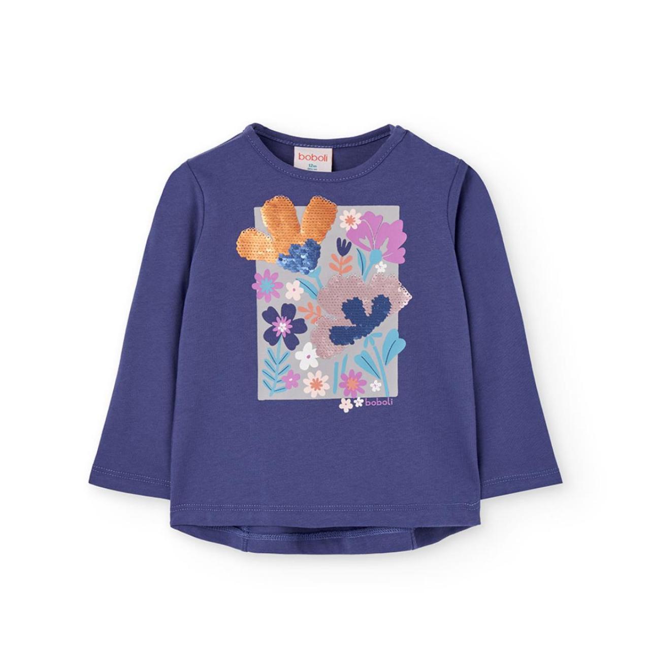 BOBOLI Μπλούζα μακό κορίτσι Boboli-222073-6124-Purple
