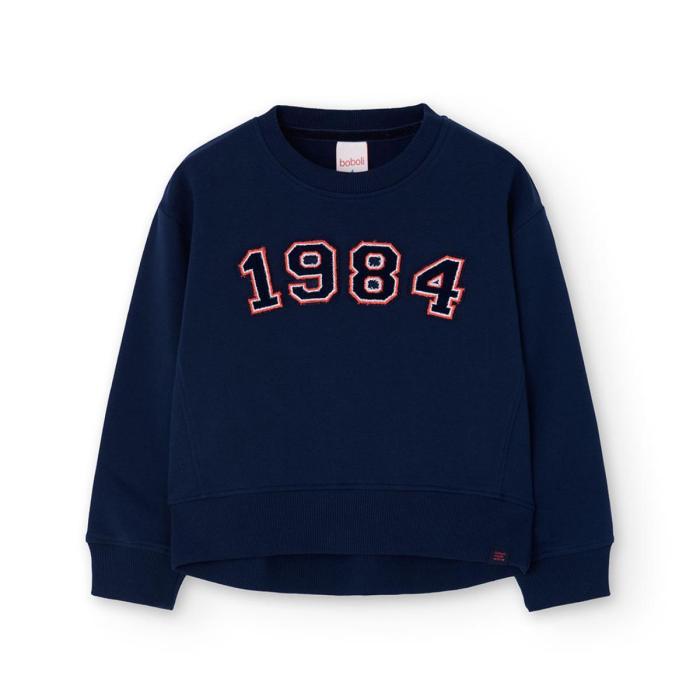 Μπλούζα φούτερ κορίτσι Boboli-412119-2440-Navy
