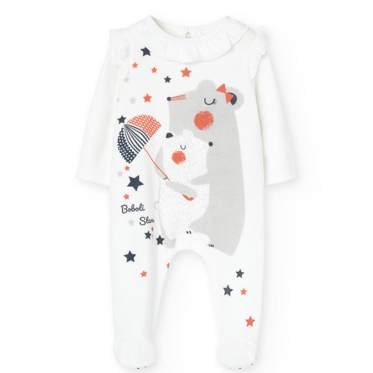 BOBOLI Φορμάκι βελουτέ κορίτσι Boboli-149071-1111-White