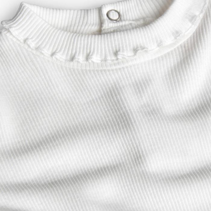 Μπλούζα ριμπ κορίτσι Boboli-292070-1111-White