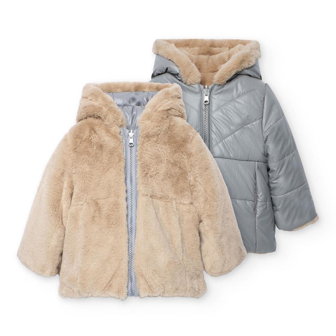 BOBOLI Μπουφάν διπλής όψης κορίτσι Boboli-702098-8105-Grey