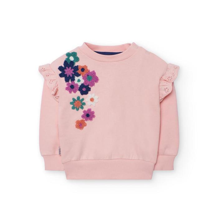 Μπλούζα φούτερ κορίτσι Boboli-222062-3915-Pink