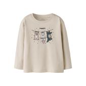 Μπλούζα μακό κορίτσι name it-13234705-Peyote-organic cotton
