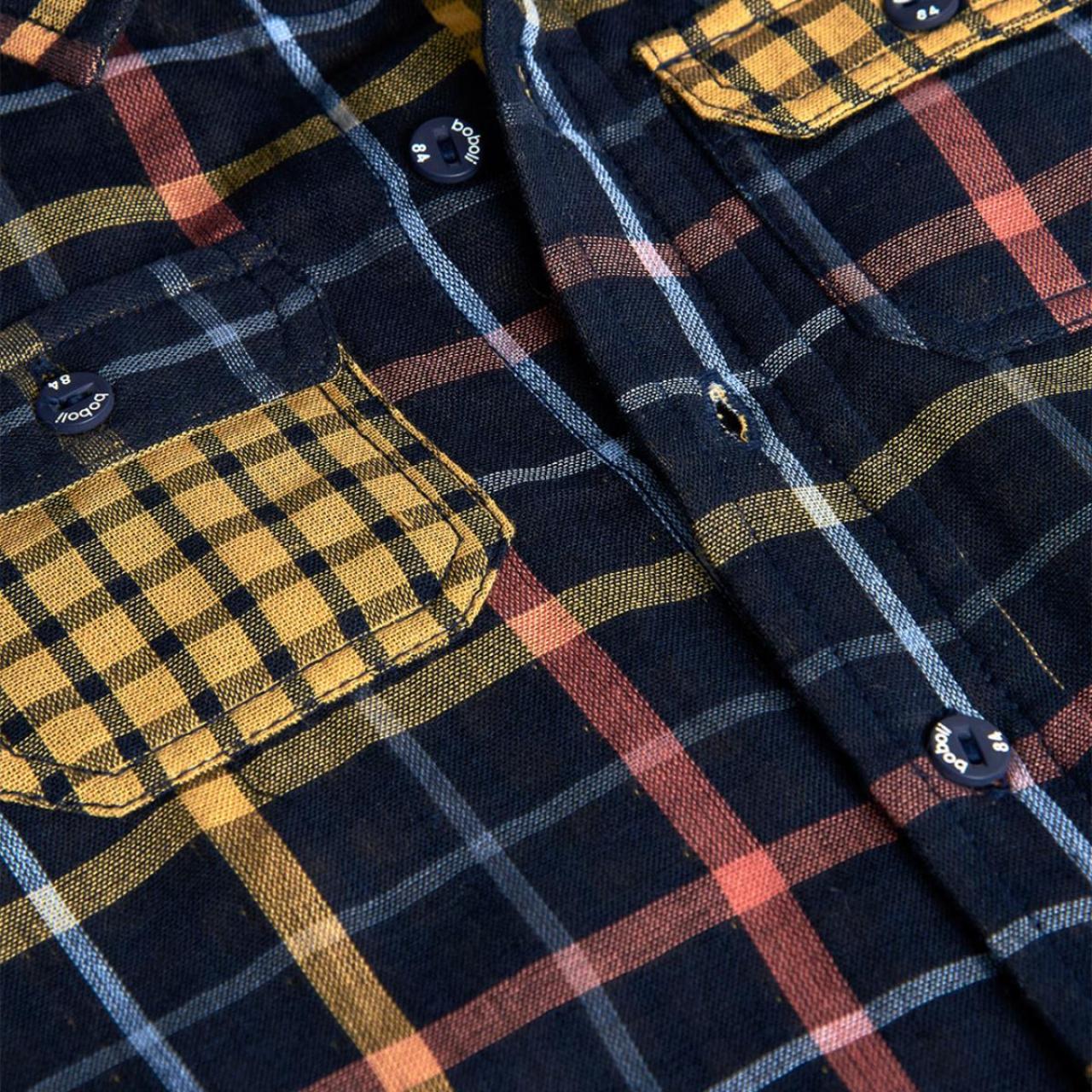 Πουκάμισο καρό αγόρι Boboli-302094-9719-Navy φωτογραφία