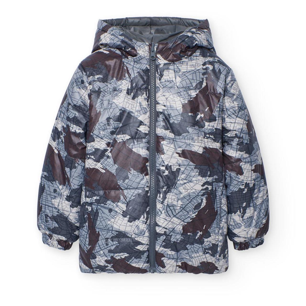 Μπουφάν διπλής όψης αγόρι Boboli-512200-9716-Grey φωτογραφία