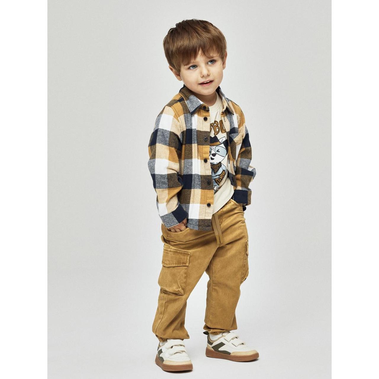 Πουκάμισο καρό αγόρι name it-13244617-Navy Blazer-organic cotton φωτογραφία