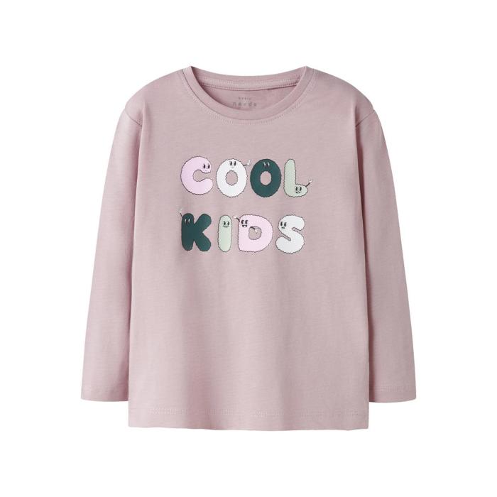 Μπλούζα μακό κορίτσι name it-13234705-Burnished Lilac-organic cotton