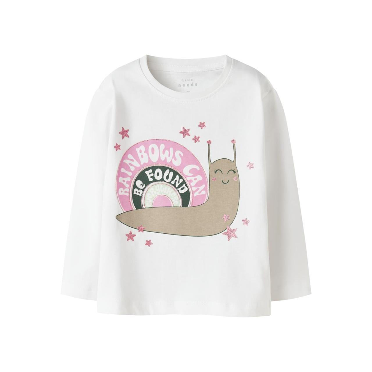 Name it Μπλούζα μακό κορίτσι name it-13234705-Bright White2-organic cotton