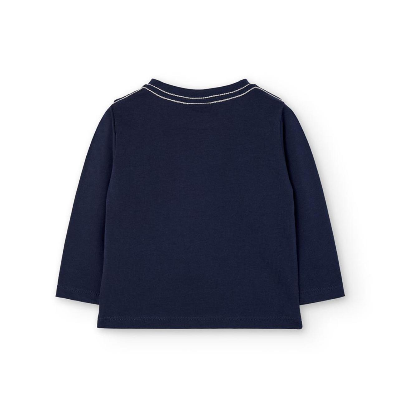 Μπλούζα μακό αγόρι Boboli-392082-2440-Navy φωτογραφία