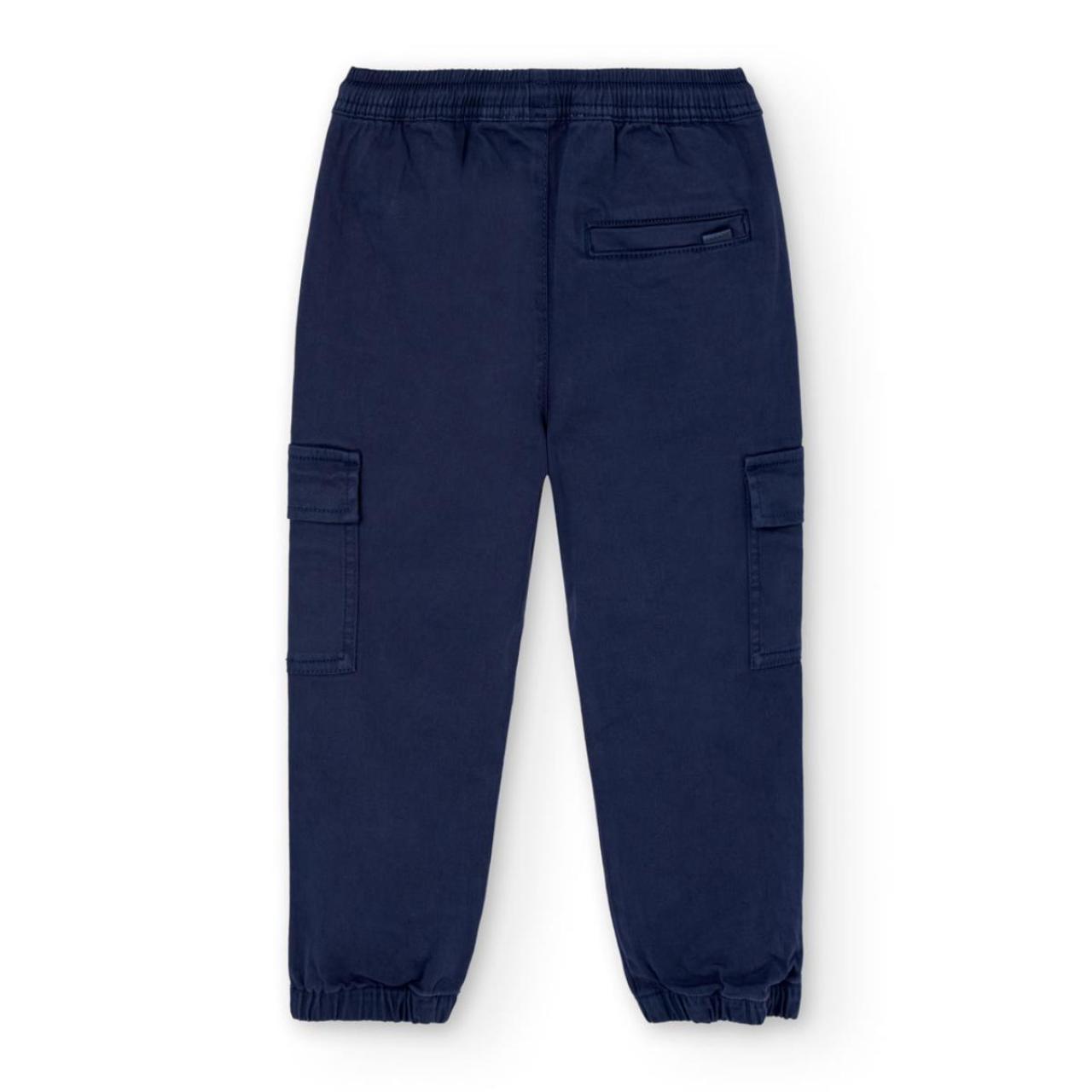 Παντελόνι cargo αγόρι Boboli-502030-2440-Navy φωτογραφία