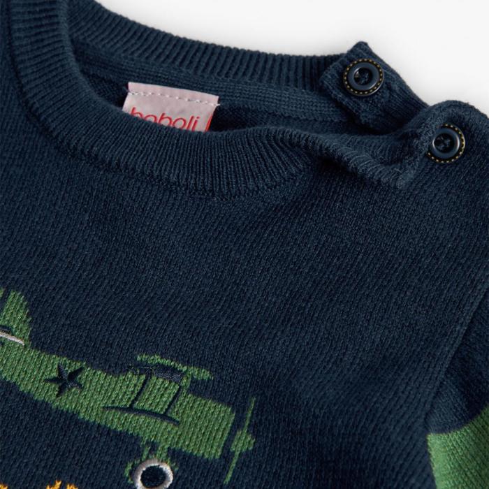 Μπλούζα πλεκτή αγόρι Boboli-712314-2440-Navy
