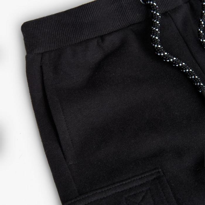 Παντελόνι φούτερ cargo αγόρι Boboli-502085-890-Black