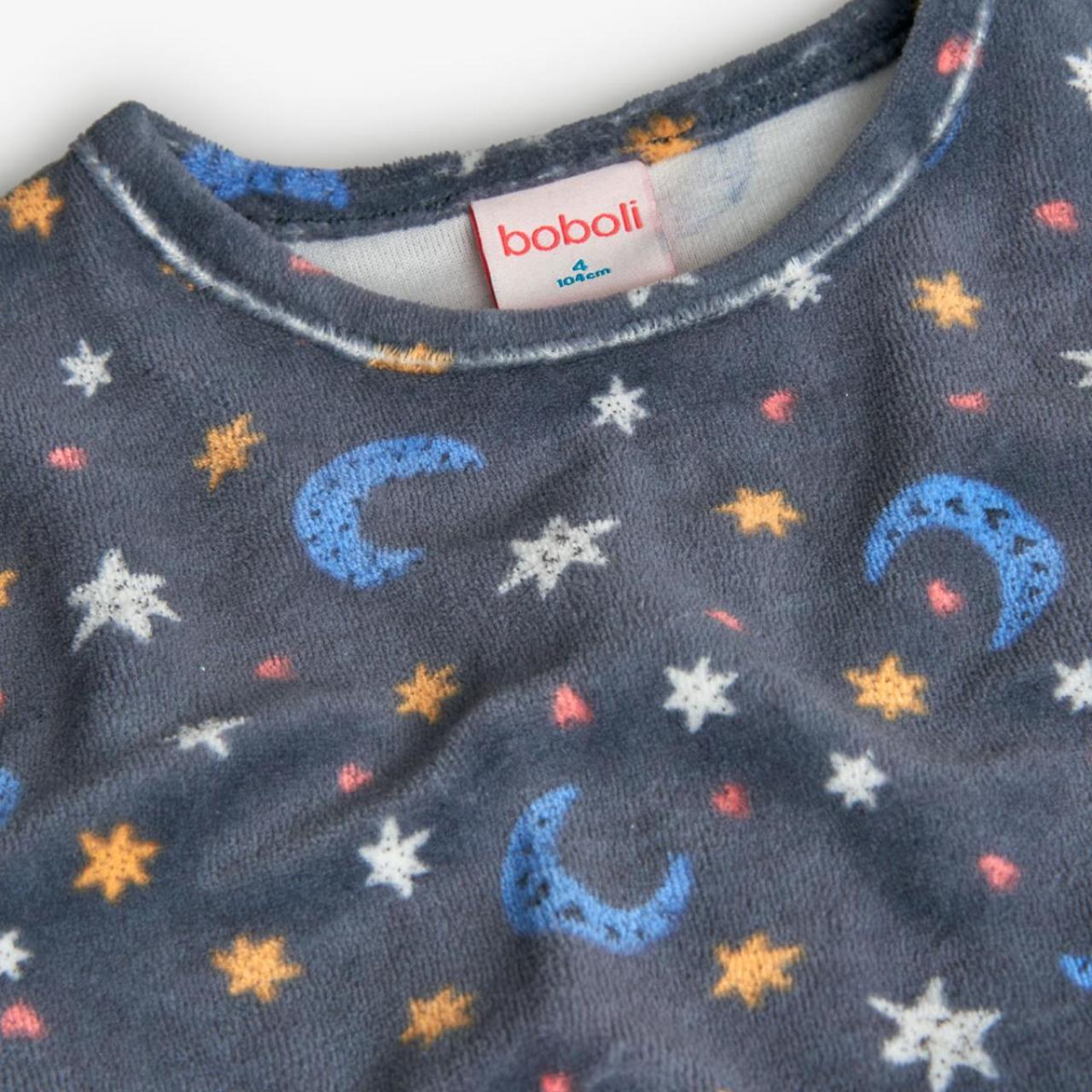 Πιτζάμα βελουτέ κορίτσι Boboli-922081-9672-Blue φωτογραφία