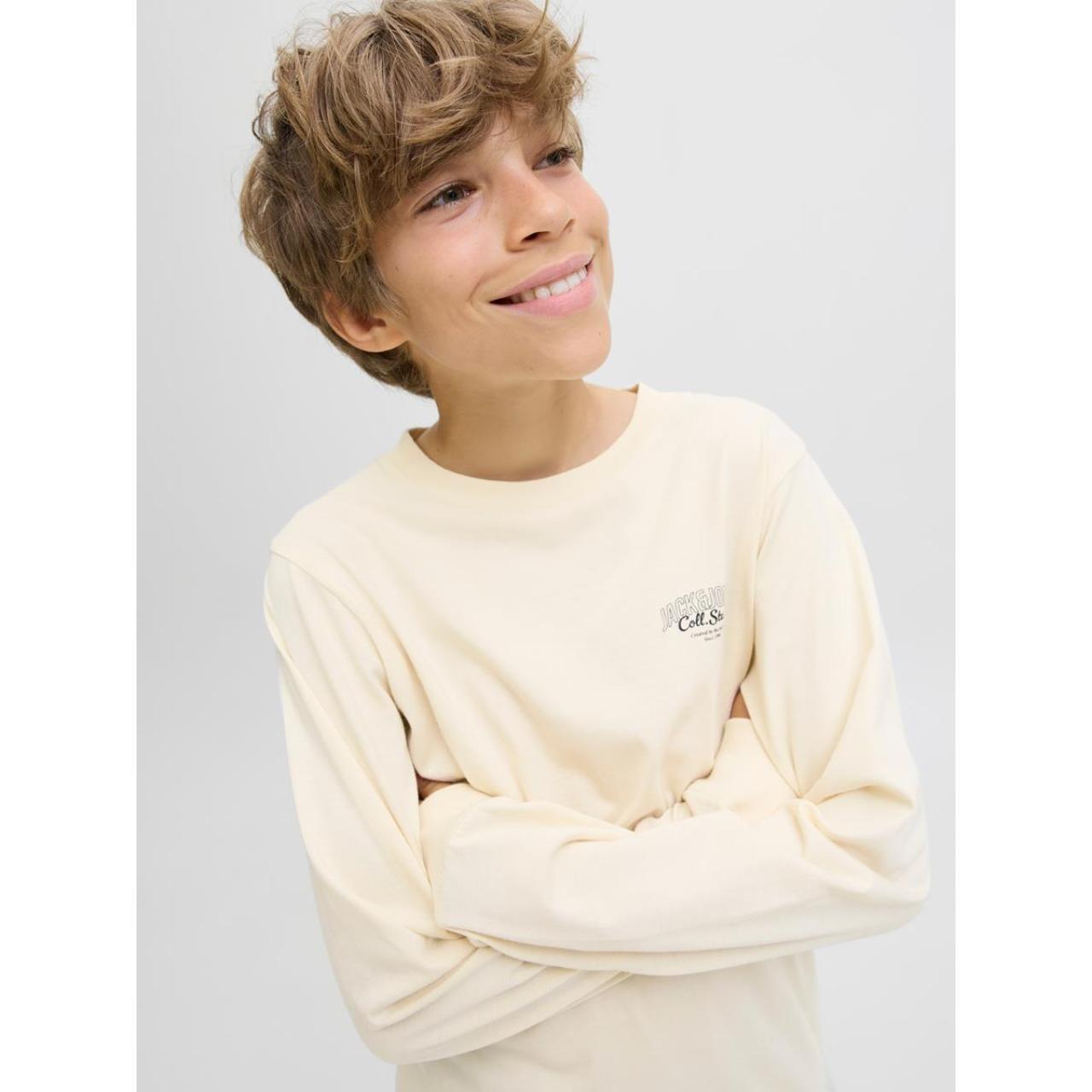 Μπλούζα μακό αγόρι JACK & JONES-12279650-Antique White