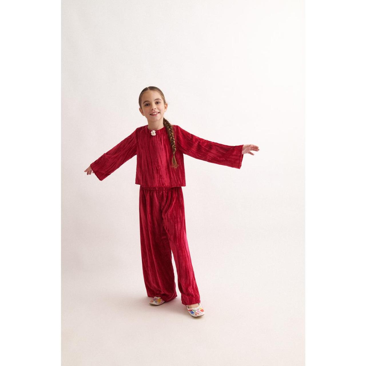 TWO IN A CASTLE Σετ βελουτέ κορίτσι two in a castle-T6657-Fuchsia