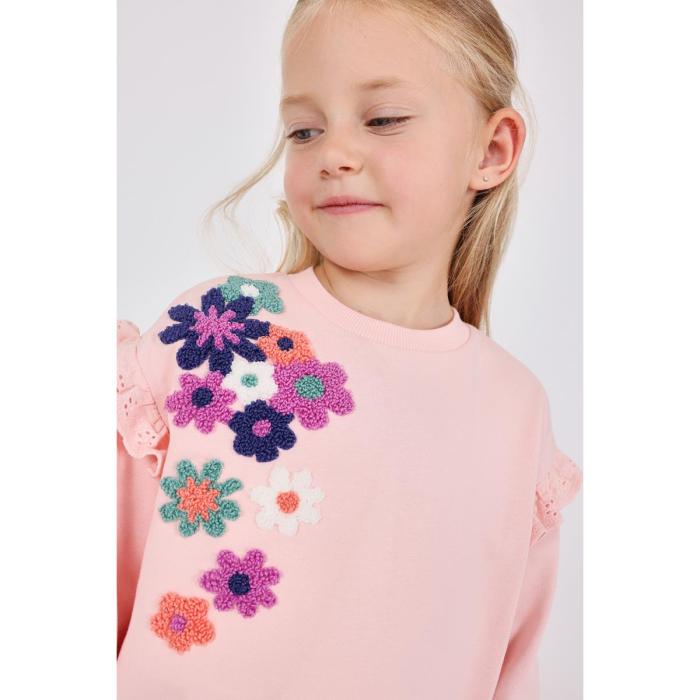 Μπλούζα φούτερ κορίτσι Boboli-222062-3915-Pink