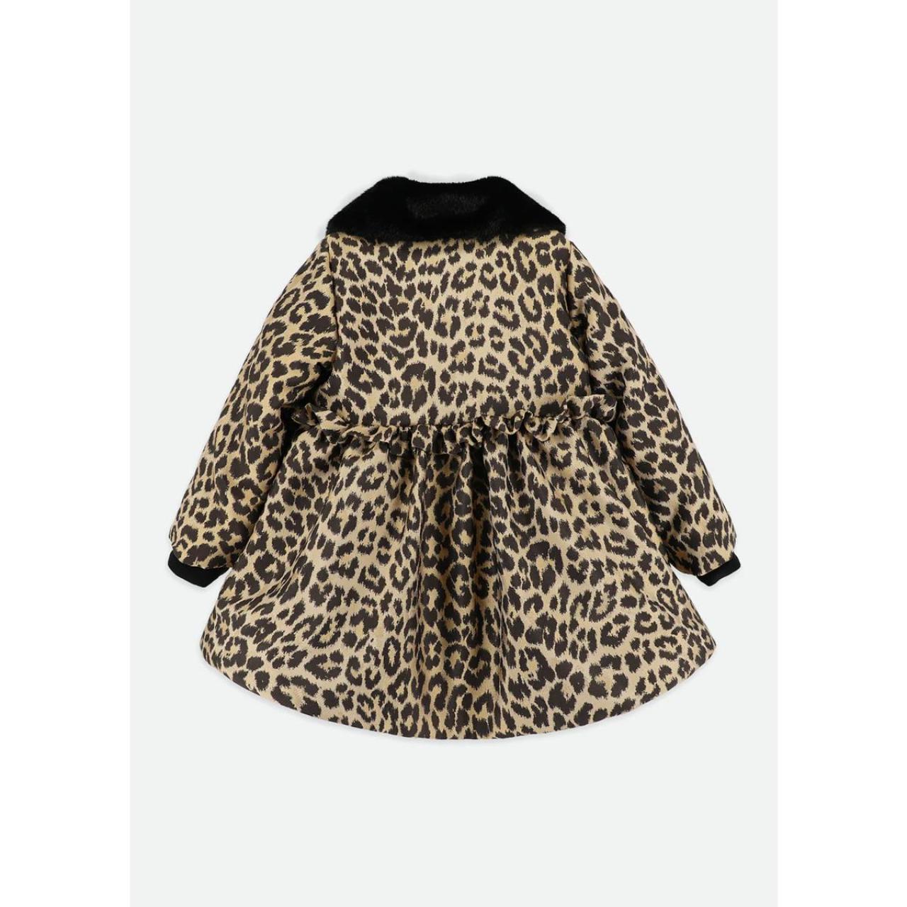 Παλτό μακρύ κορίτσι Angel's Face-Harmony Coat-Black Leapard φωτογραφία