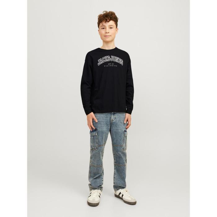 Μπλούζα μακό αγόρι JACK & JONES-12258928-Black