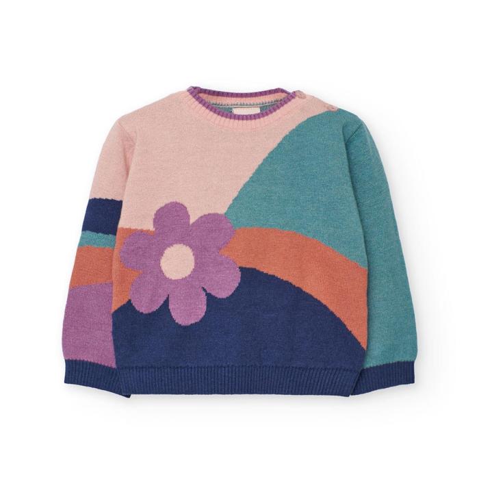 Μπλούζα πλεκτή κορίτσι Boboli-222039-3915-Multicolor