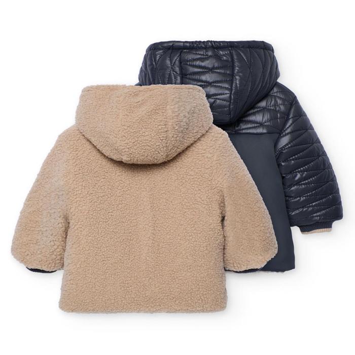 Μπουφάν διπλής όψης αγόρι Boboli-312174-8116-Beige