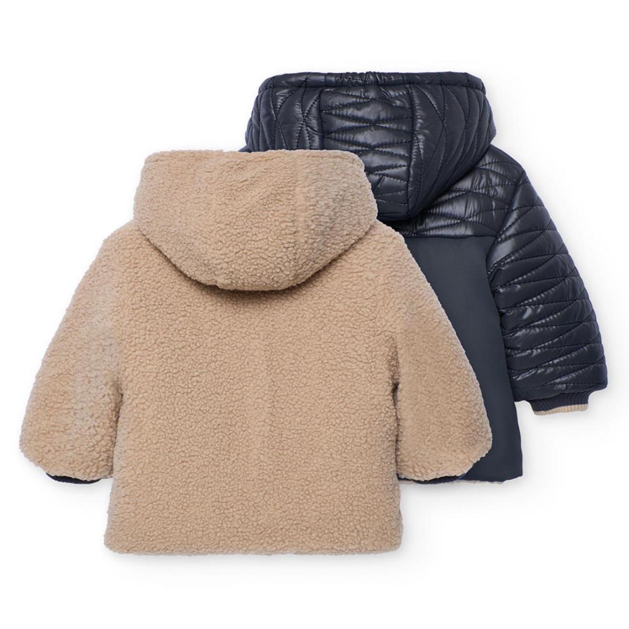 Μπουφάν διπλής όψης αγόρι Boboli-312174-8116-Beige φωτογραφία