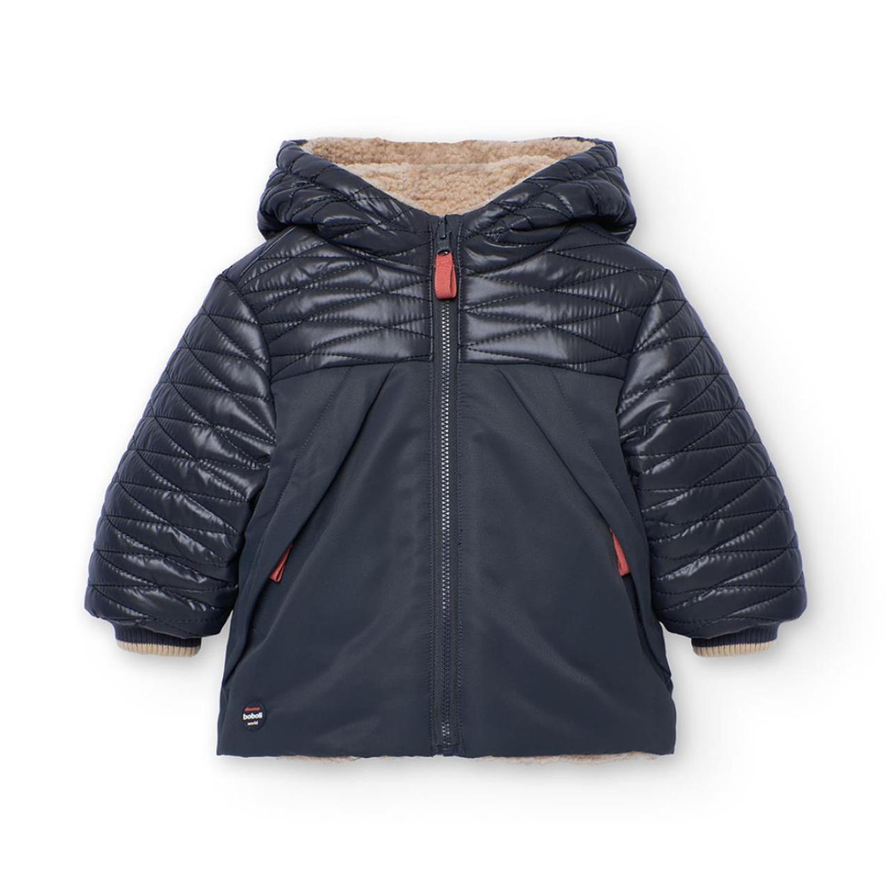 Μπουφάν διπλής όψης αγόρι Boboli-312174-8116-Beige φωτογραφία