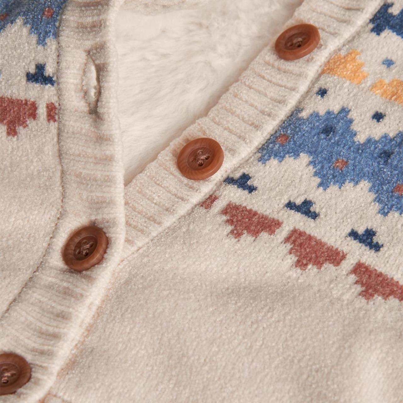 Ζακέτα μπεμπέ πλεκτή unisex Boboli-112116-7442-Ecru φωτογραφία