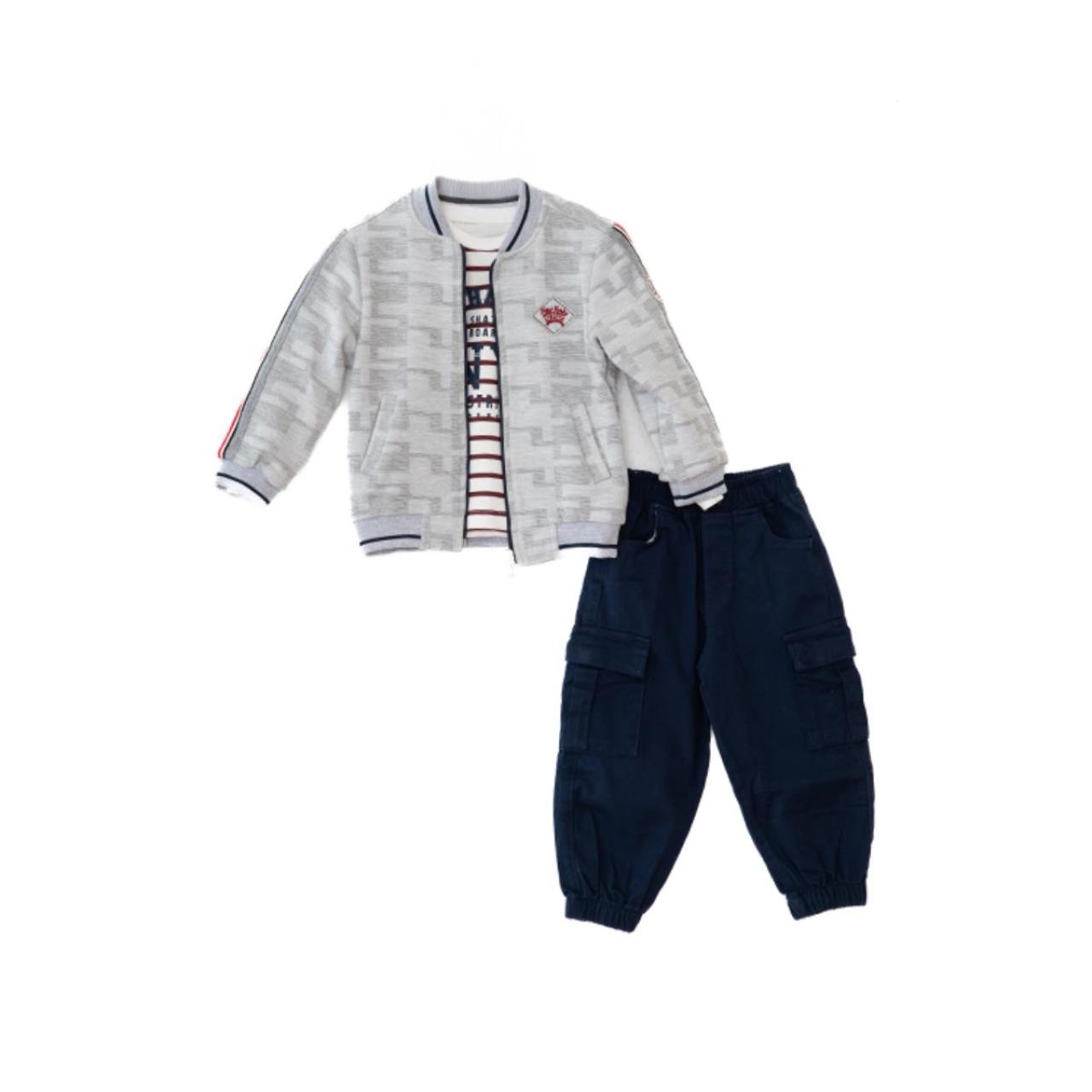 RESTART Σετ 3 τεμ.αγόρι Restart-25/10557-Grey