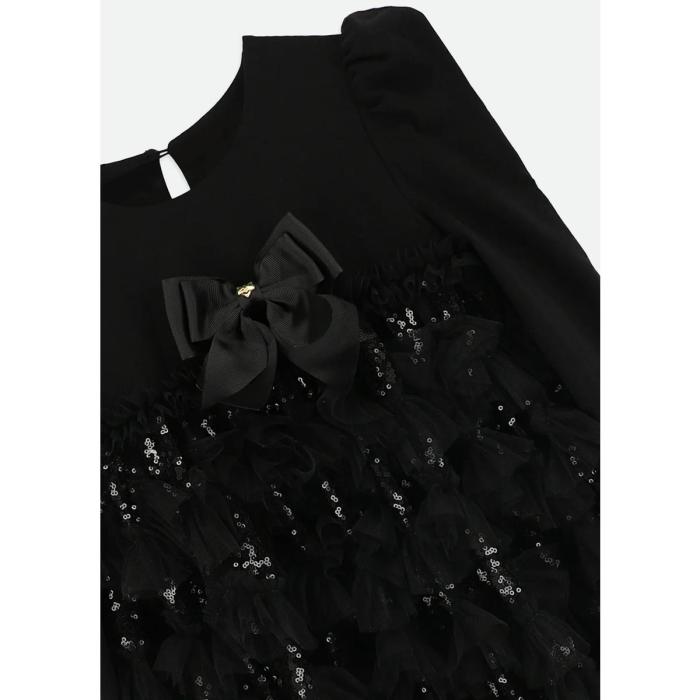 Φόρεμα τούλι κορίτσι Angel's Face-Lively Sequin Tulle Dress-Black