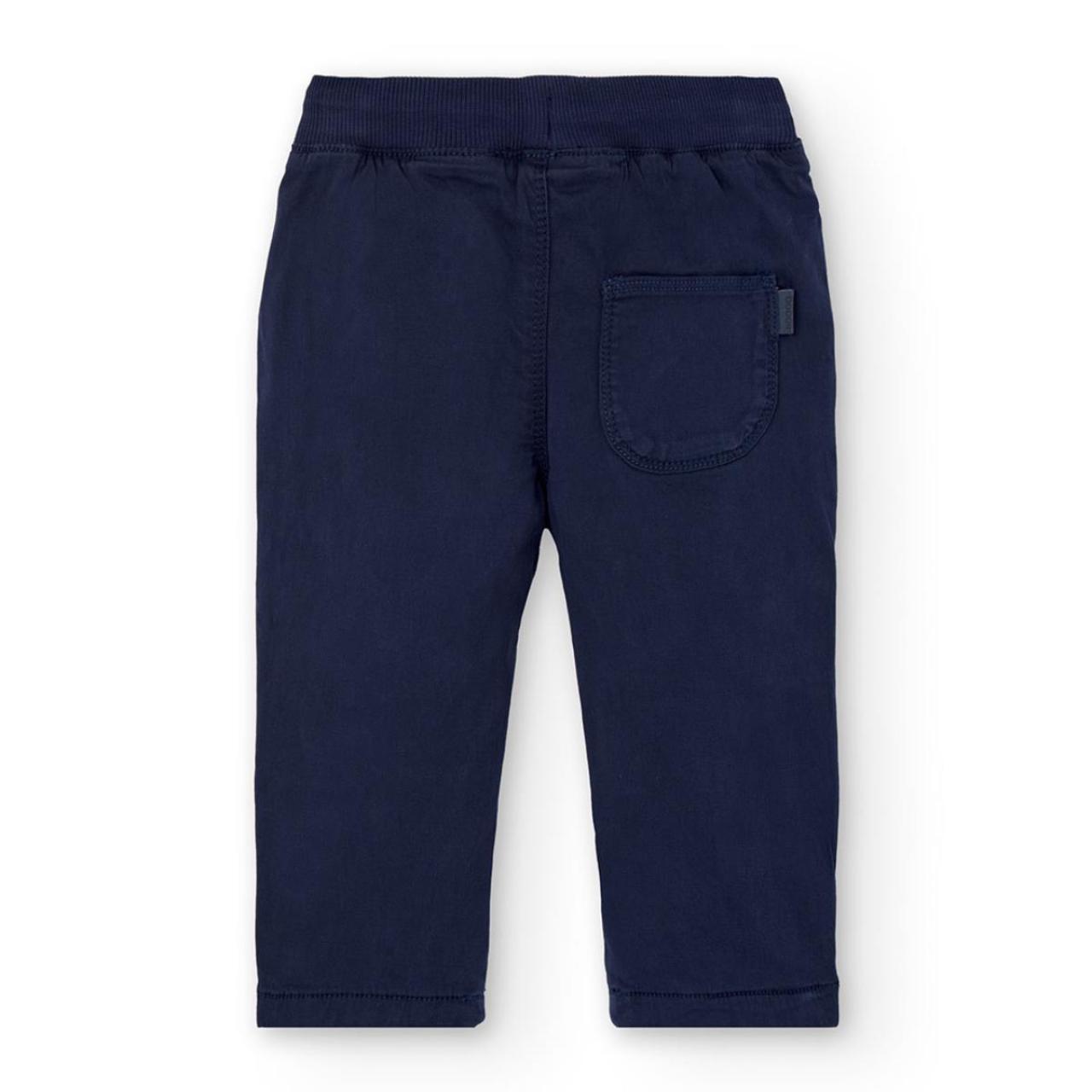 Παντελόνι υφασμάτινο αγόρι Boboli-392071-2440-Navy φωτογραφία