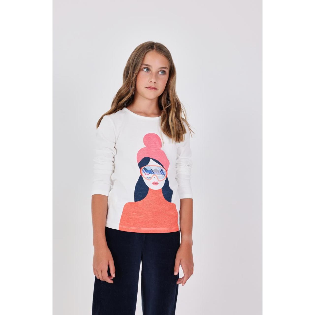 Μπλούζα μακό κορίτσι Boboli-432065-1111-White