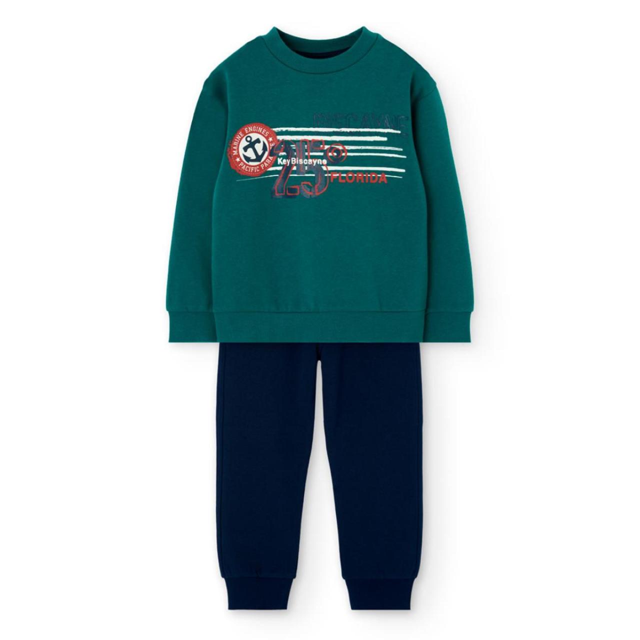 BOBOLI Σετ φόρμα φούτερ αγόρι Boboli-502186-4733-Green