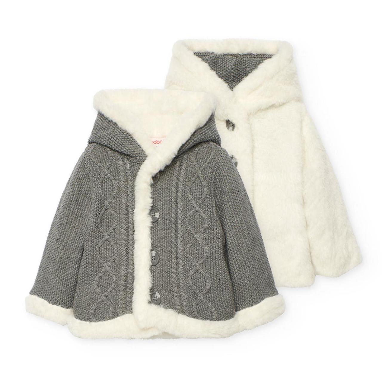 BOBOLI Ζακέτα μπεμπέ διπλής όψης unisex Boboli-752116-8125-Grey