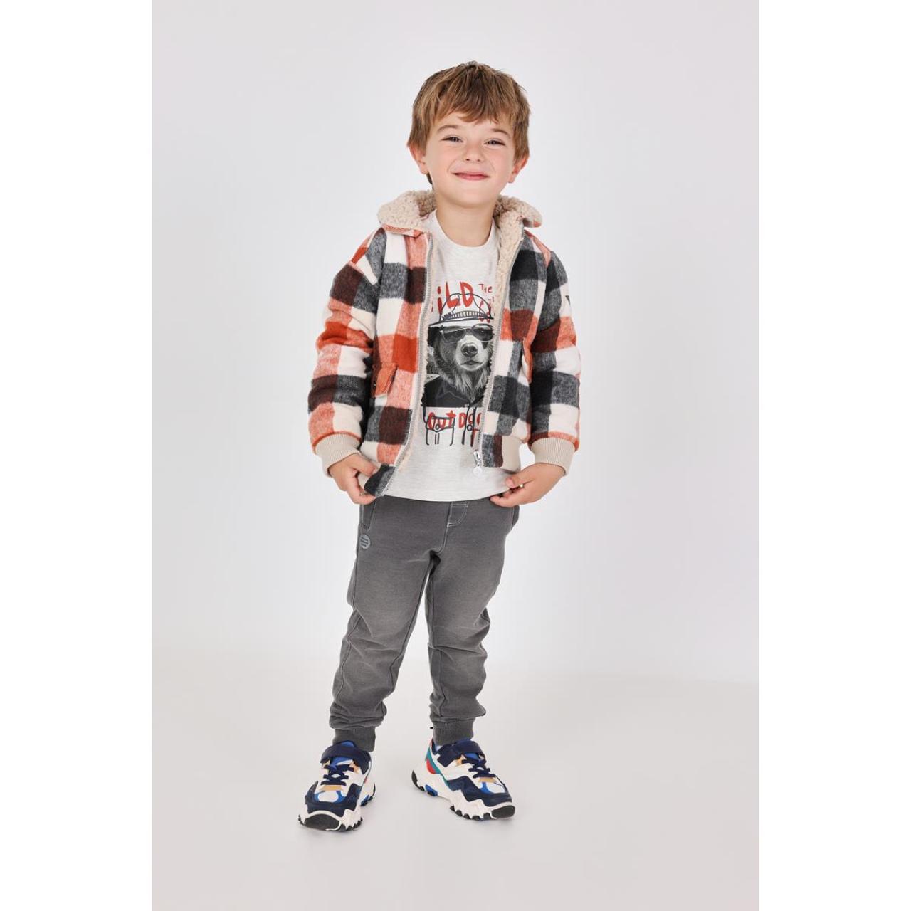 Μπουφάν fleece αγόρι Boboli-312163-9721-Beige φωτογραφία