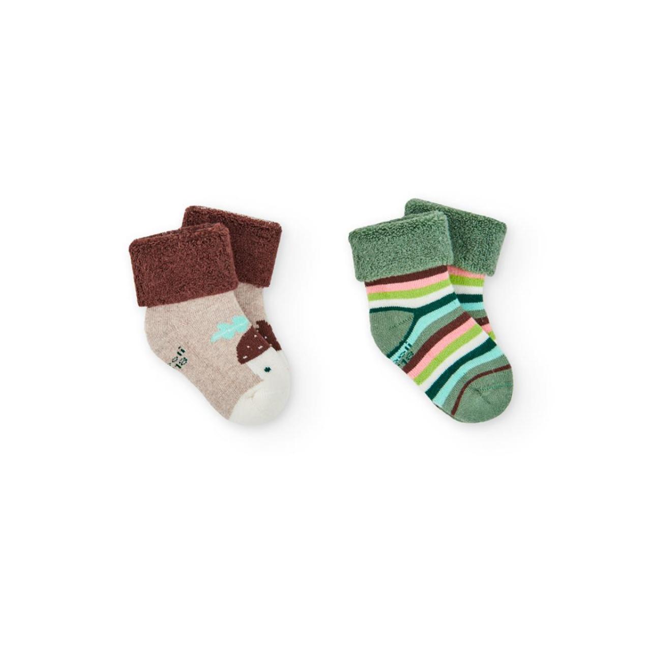 Κάλτσες μπεμπέ 3 τεμ. unisex Boboli-192002-7402-Multicolor