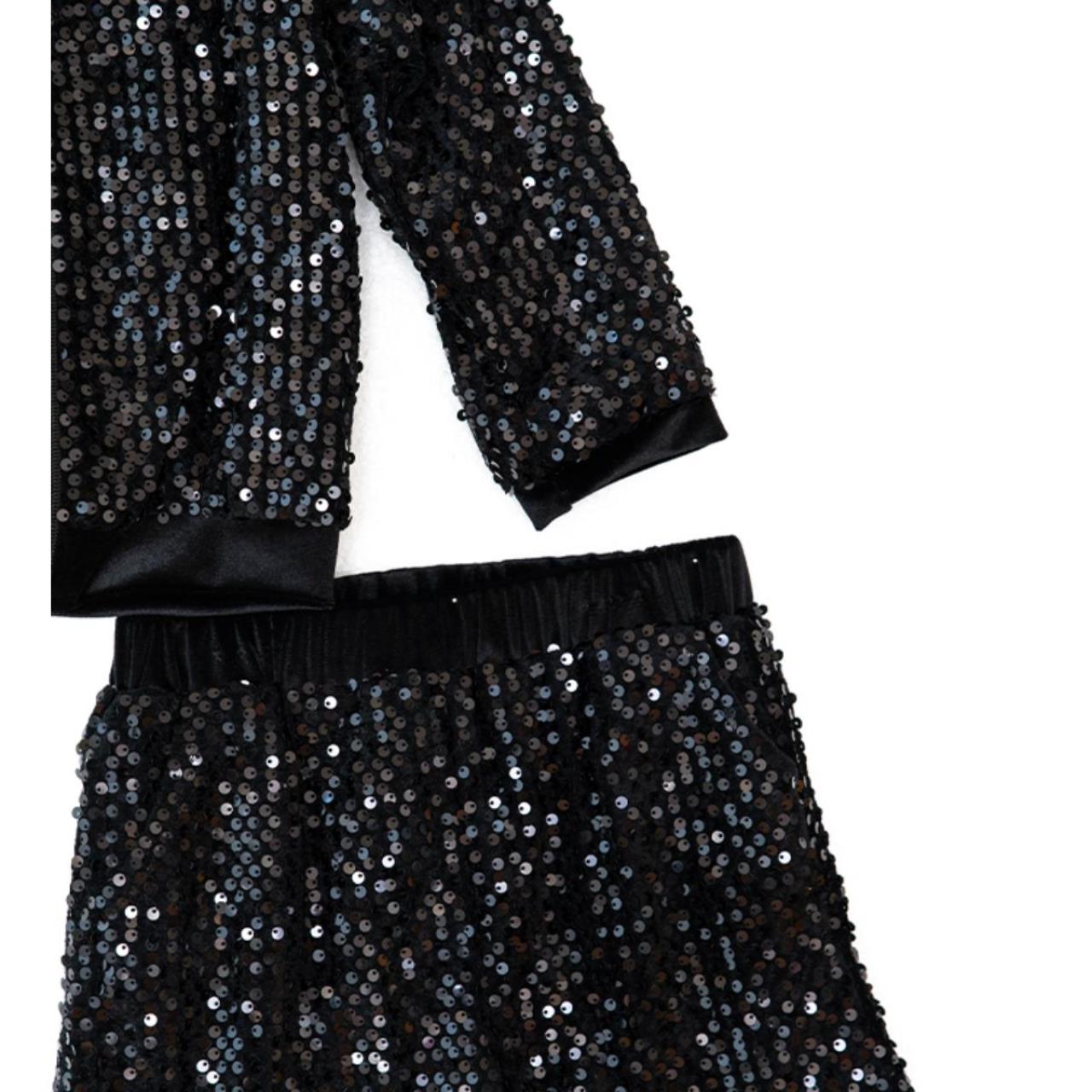 Σετ ζακέτα σορτς κορίτσι Restart-25/10486-Black φωτογραφία